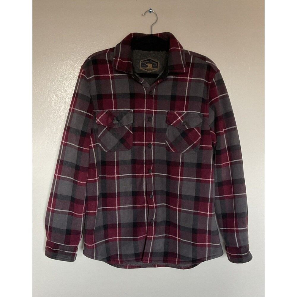 FREEDOM FOUNDRY | Shirt Jacket Men's Sherpa Lined Button Down | Size M